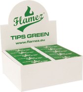 Flamez Filter tips - Filter tips - Filter tip books - Tip - Doos 50 stuks - Groen