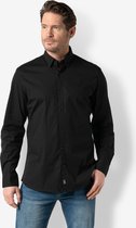 Twinlife Heren Essential - Overhemden - Lichtgewicht - Elastisch - Zwart - M