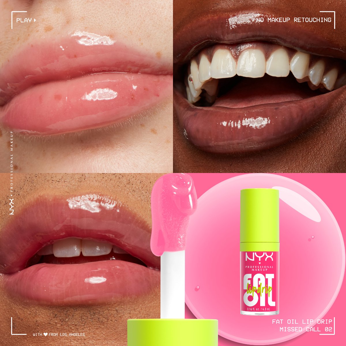 NYX Professional Makeup - Fat Oil Lip Drip My Missed Calls - Dikke, volle lippen Glans - Bescherming - Lipolie — cadeau in Verzorging - foto 4