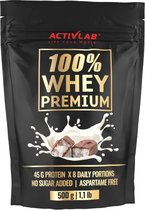 Activlab - 100% Whey Premium Protein Concentraat - Wei-eiwit proteine - - Laag in vet en koolhydraten - Laag in suiker - Protein poeder - 500g - Kokos met chocolade