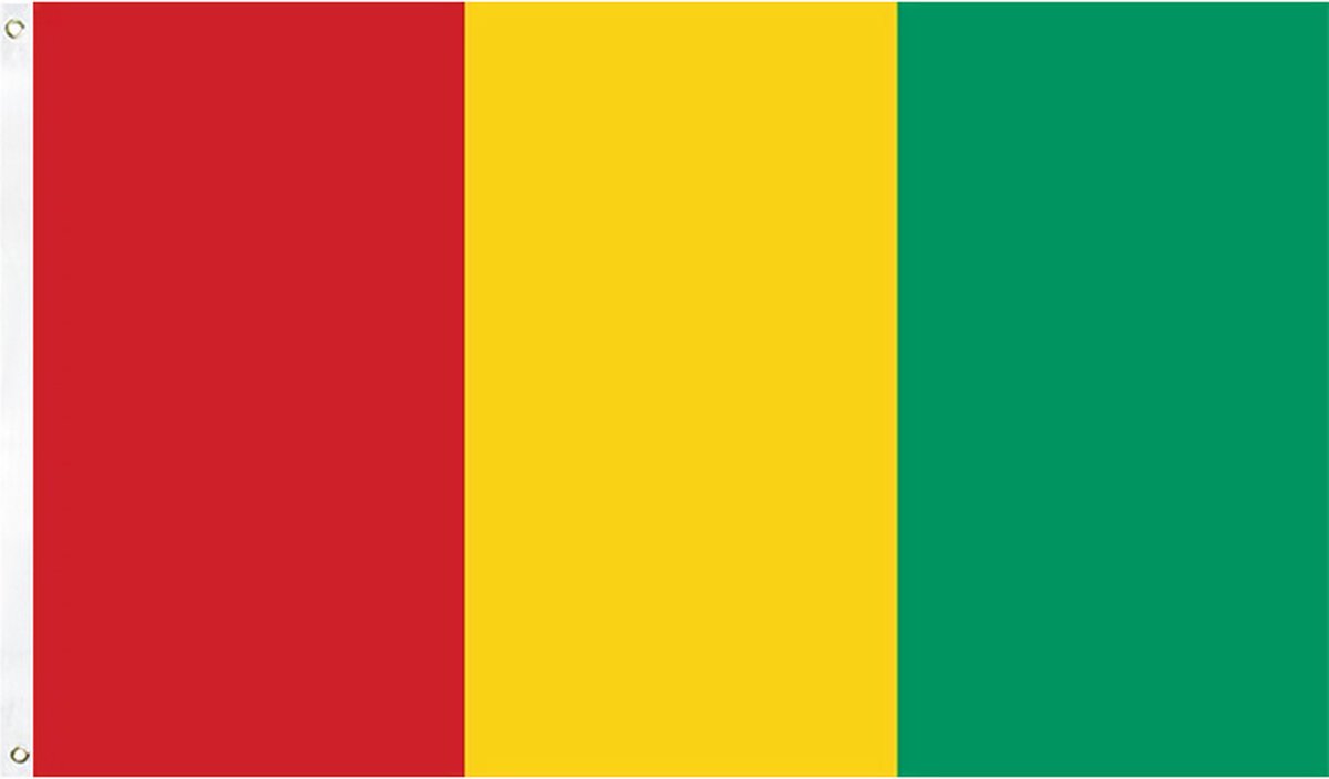 Drapeau Guinée Conakry / 145 cm x 90 cm / Livraison gratuite 