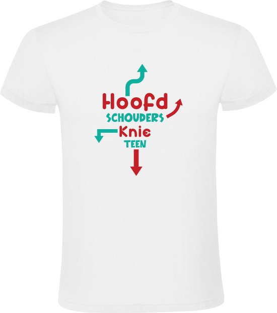 Tête épaules genoux et orteils T-shirt homme | homme | corps | corps | chanson