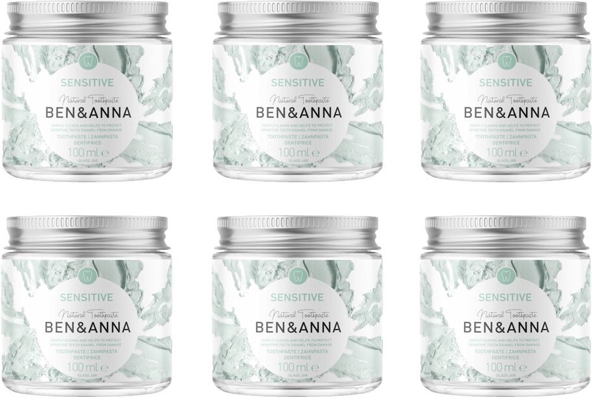 BEN&ANNA - sensitive tandpasta - 100 ml - 6 Pak