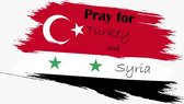 LBM auto / raamsticker - Pray for Turkey and Syria
