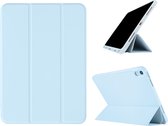 Housse iPad 2022 avec porte-crayon - Smart bookcase - Housse iPad 10e génération - Housse iPad 2022 10,9 pouces - Blauw clair