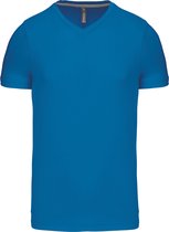 Tropisch Blauw T-shirt met V-hals merk Kariban maat L