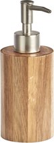 zeeppompje/dispenser - acacia hout - D7 x H18 cm