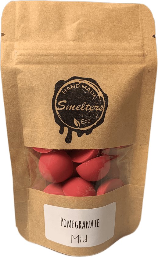 Smelters - Eco & Ambachtelijke Geurwax - Pomegranate - Kraft Bag - Mild