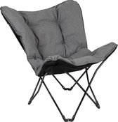 Bo-Camp - Urban Outdoor collection - Vlinderstoel - Redbrigde - L - Oxford polyester - Grijs