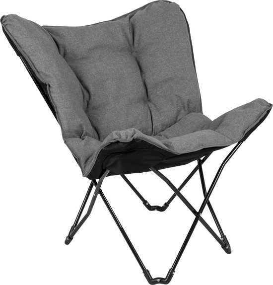 Bo-Camp - Urban Outdoor - Vlinderstoel - Redbrigde - L - Oxford polyester - Grijs van Bo-Camp — afbeelding 3