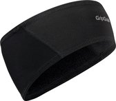 GripGrab - Lichte Fiets Hoofdband voor Onder de Fietshelm met Winddichte Voorzijde Wielersport Headband - Zwart - Unisex - Maat L