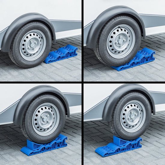 ProPlus Wielkeg set - nivelleersysteem - blauw - 2 stuks - 13,2 x 12,4 x 8,9 cm van ProPlus — afbeelding 4