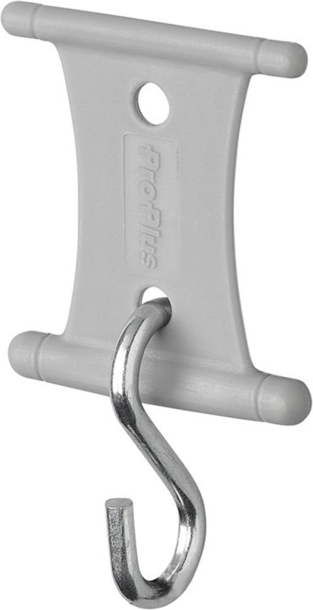ProPlus Tentrail hangers met S-haak - Ø 5-8 mm - Set van 6 stuks - Grijs/Staal van ProPlus — afbeelding 3