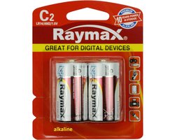 Raymax Ultra alkaline batterijen - type C - 1.5V - 7500mAh - 2 stuks