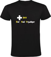 BHV Bier Haal Vrijwilliger Heren T-shirt | Pils | Drank | Feest | Zuipen | Alcohol | Festival | Bedrijfshulpverlening | Shirt