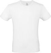 Basic T-shirt - 150 g - Ronde hals - Wit - Maat L