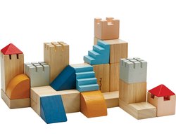 PlanToys Houten Speelgoed Creatieve Blokken-Orchard