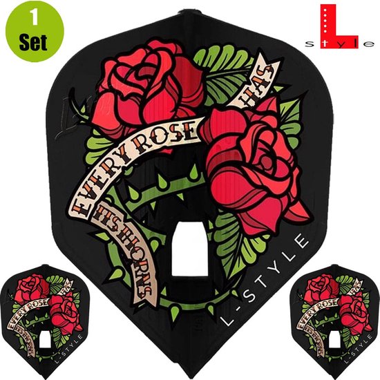 L-Style Champagne L3 Kami Lisa Ashton Black - Dart Flights van L-Style — afbeelding 3