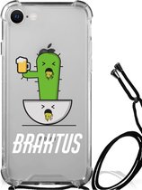 Coque arrière Coque en Siliconen iPhone SE 2022 | 2020 | 8 | 7 Étui pour téléphone portable avec bordure transparente Braktus