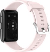 Bandje Geschikt voor Huawei Watch Fit 2 Resistente Siliconen band met gaatjes – Roze