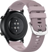 Band Geschikt voor Honor Magic Watch 2, 46mm Getextureerde siliconen Lavendel