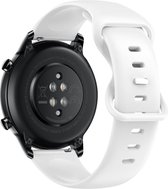 Bandje Geschikt voor Honor Magic Watch 2 42mm zachte siliconen Wit