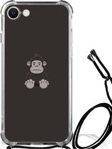 Smartphone hoesje Geschikt voor iPhone SE 2022 | 2020 | 8 | 7 Hoesje Bumper met transparante rand Gorilla