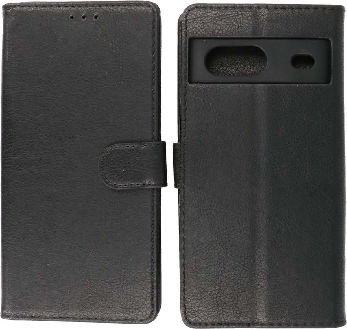 Google Pixel 7 Hoesje Book Case Portemonnee Telefoonhoesje - Zwart
