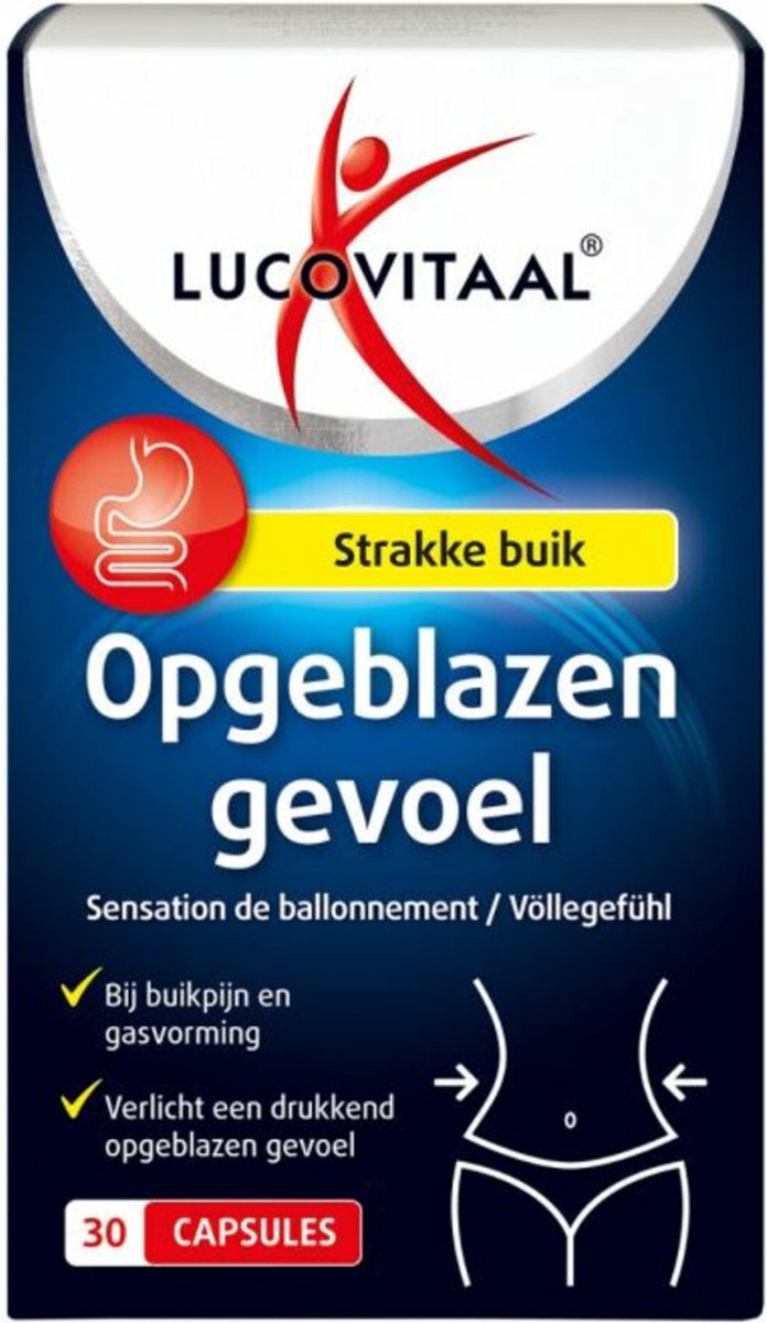 Goedkoopste Lucovitaal Opgeblazen Gevoel 30 capsules