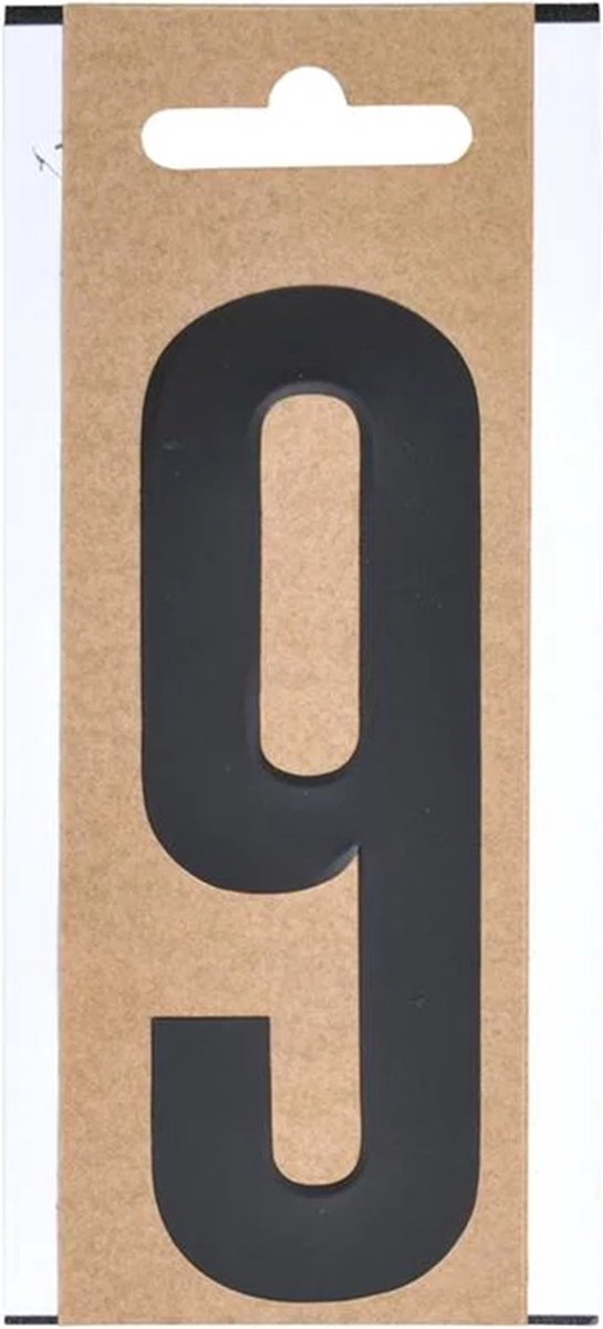 ProPlus Cijfer Etiket / Sticker "9" - Hoogte 10 cm