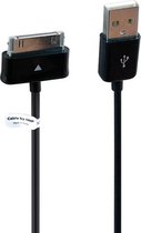 OneOne 1,2 m oplaadkabel. USB laadkabel met dock stekker is uitsluitend geschikt voor Galaxy tablets Tab P3100, P3110, P6200, P6210, P6800, P6810, P7100, P7110, P7300, P7310, P7500, P7510