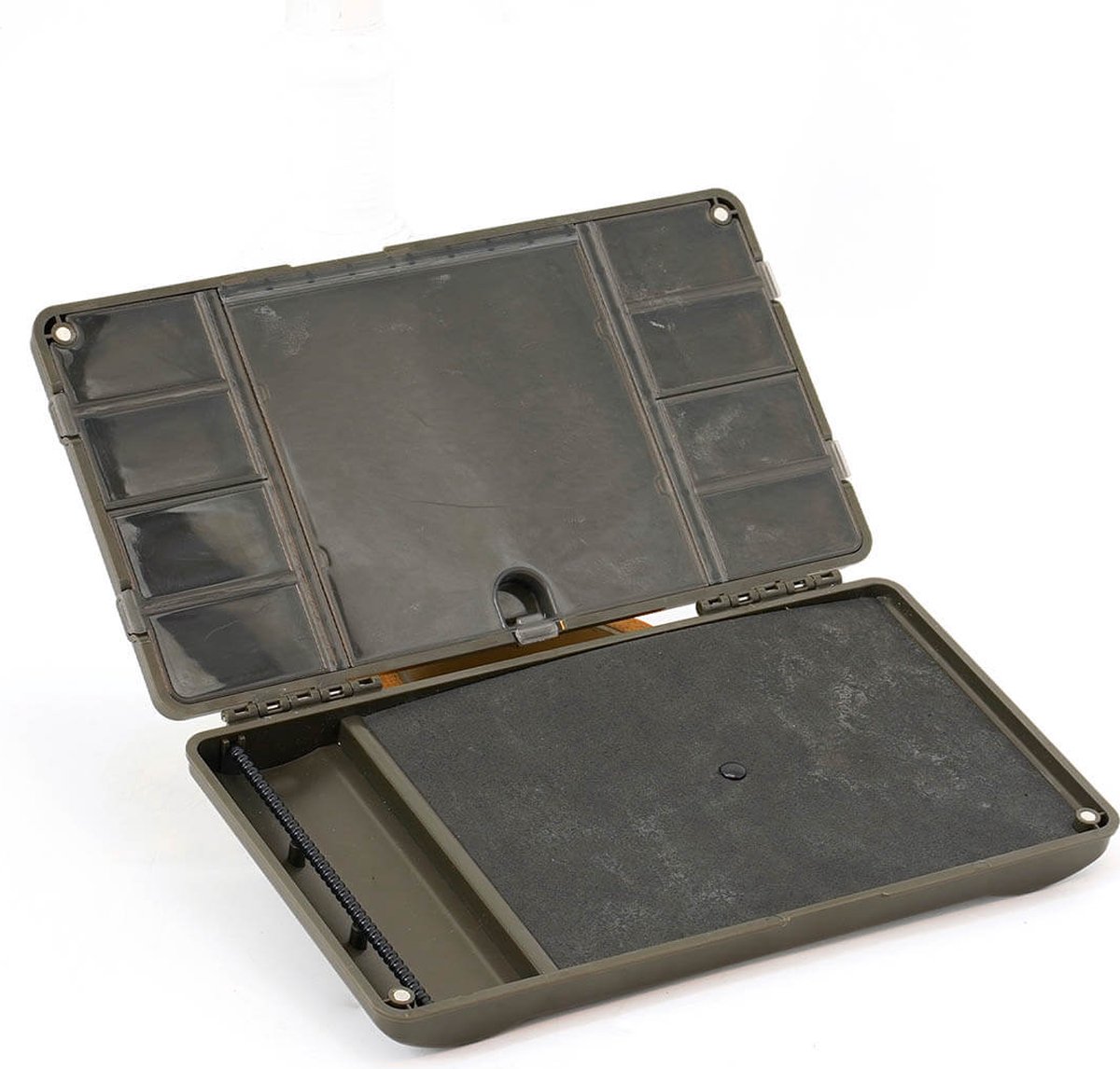 RCG Rig Box Magnetisch M - Bruin - Tackle Box Karpervissen - 25,5x14,5cm