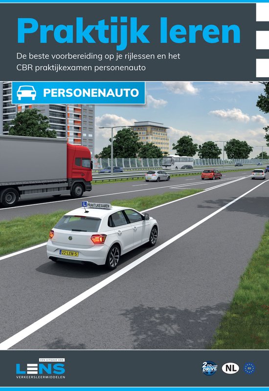 Theorieboek Rijbewijs B 2026 Auto met Praktijkboek - Theorie Compleet Pakket voor CBR met o.a. 60 online examens, Samenvatting en Oefenvragen - Lens Media