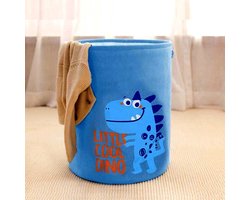 TDR - Opvouwbare wasmand -dinosaurus design -speelgoed mand - opberg mand-Met handvat -blauw 35 * 45cm