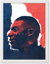 Mbappe Poster (Niet ingelijst) - France Football Fan PSG Cover Poster - A3