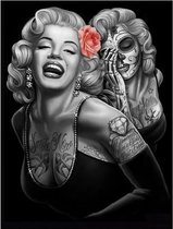 Wandbord Muziek - Marilyn Monroe Smile Now Cry Later