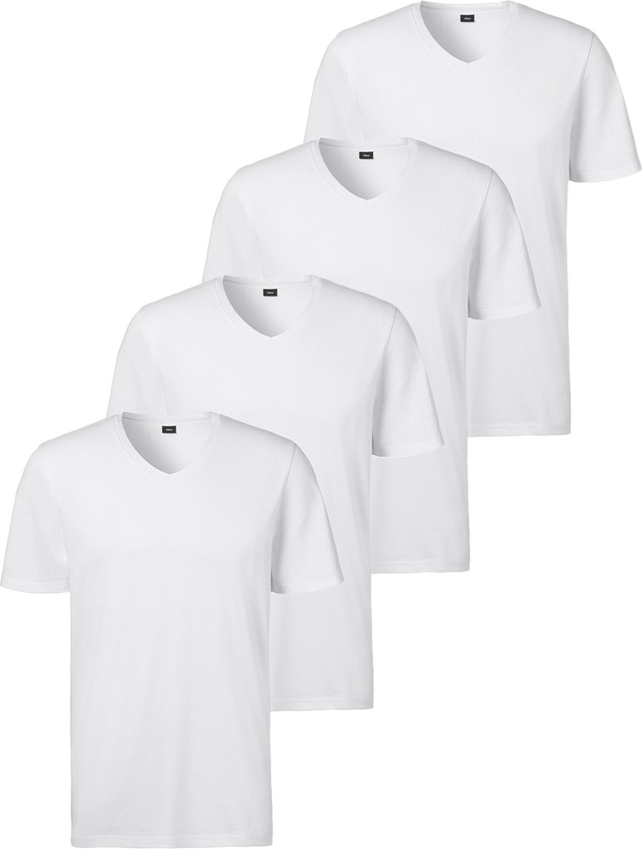 s.Oliver Heren onder t-shirts 4 pack Basic