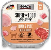 Mac’s Kattenvoer kuipje 99% vlees - Rund en kalkoen 8 x 100g