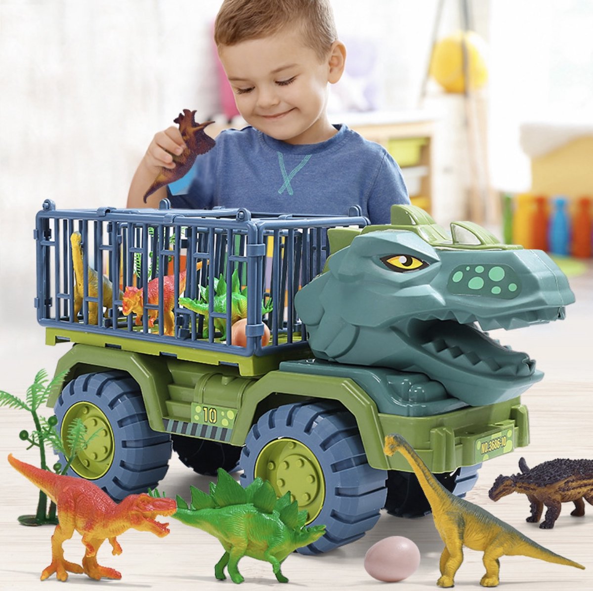 Diversicus Dino Truck - Dinosaurus speelgoed auto voor 3+ jaar