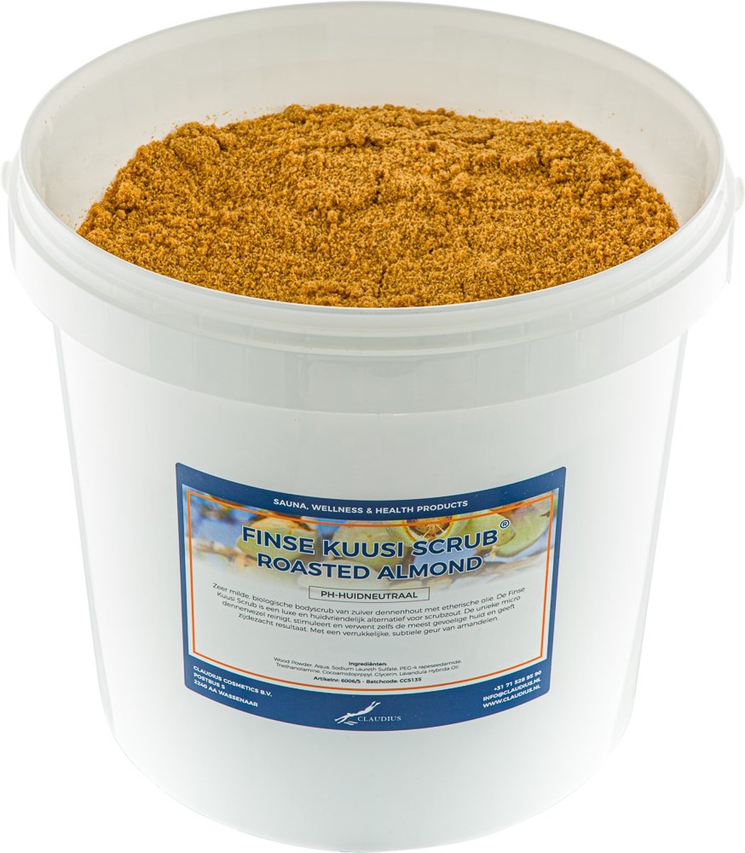 Goedkoopste Kuusi Scrub Roasted Almond 10 liter - Hydraterende Lichaamsscrub