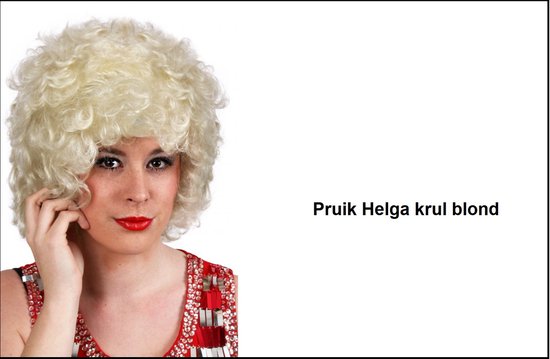 Perruque Helga curl blonde - Festival à thème party carnaval perruques  Tyrol | bol.com