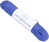 INTIRILIFE 31 m nylon outdoor touw in blauw – tuintouw 31 meter lang en 4 mm dik – paracord touw scheurvast en robuust met 7 kerndraden veelzijdig inzetbaar voor tuin en dergelijke.