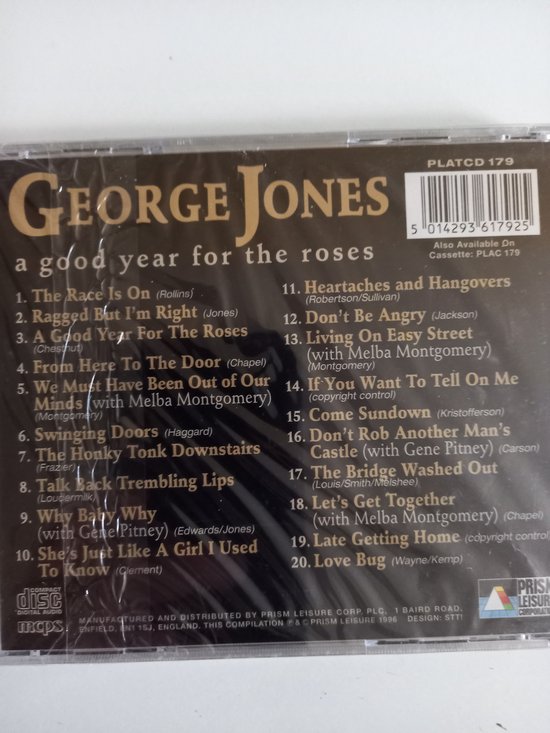 A Good Year For The Roses, George Jones | Muziek | bol