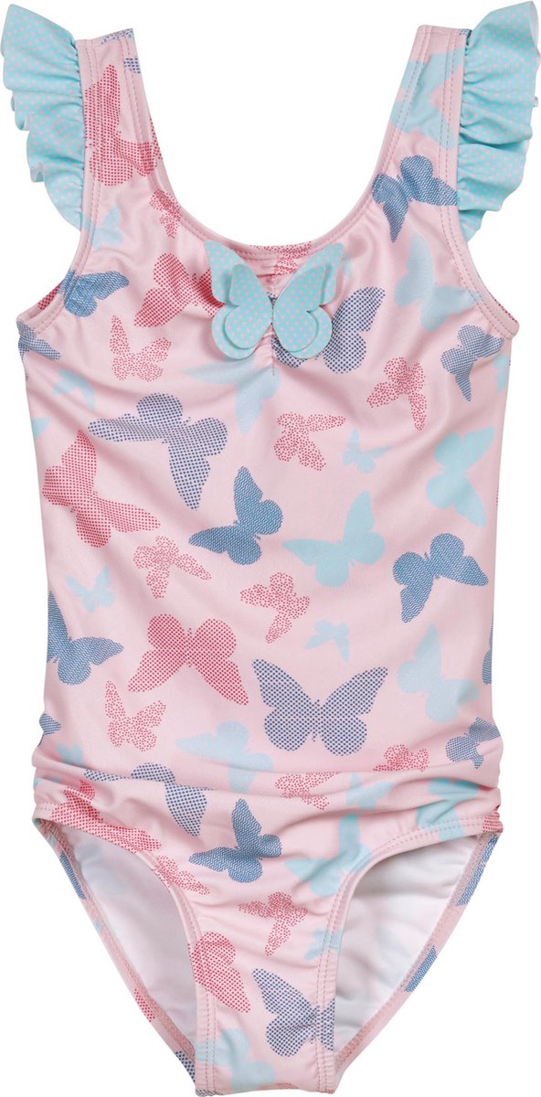 Playshoes - UV - Werend - Badpak - Roze - Vlinders - Maat 86/92