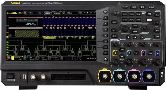 Rigol MSO5104 Digitale oscilloscoop 100 MHz 8 GSa/s 200 Mpts