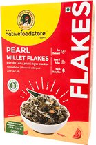 Native Food - Parelgierst Ontbijtvlokken - Pearl Millet Flakes - Ontbijtgranen - 3x 500 g