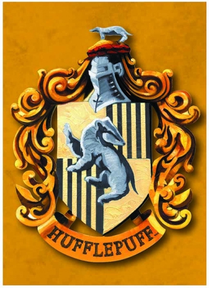 Harry Potter - Hufflepuff Crest metalen magneet