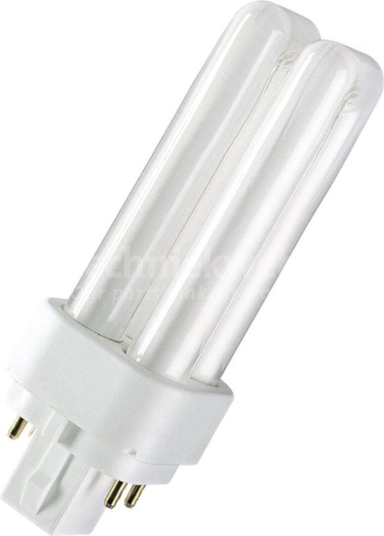 OSRAM Lampe à économie d'énergie G24Q-3 165 mm 230 V 26 W 830 Warmwit 4 broches Tube 2 pièces