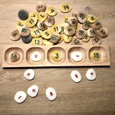 Houten sorteer tray (voor 5 pebbles)
