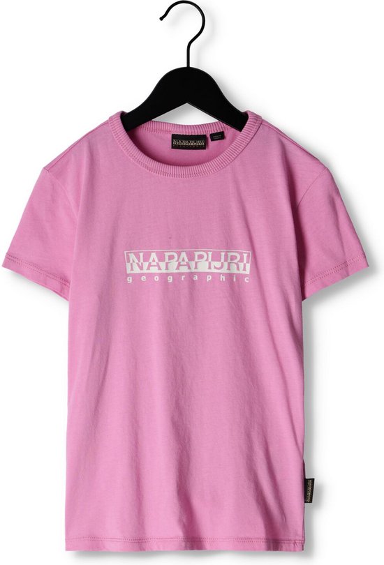 Napapijri K S-box Ss1 Tops & T-shirts Meisjes - Shirt - Roze - Maat 128